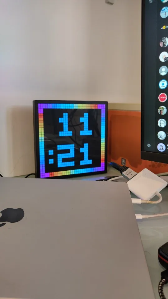 Smart LED Matrix Pixel Display RGB DIY Graffiti Bluetooth App Control Art Display For Gaming Room Decor Cool Animation Frame photo review