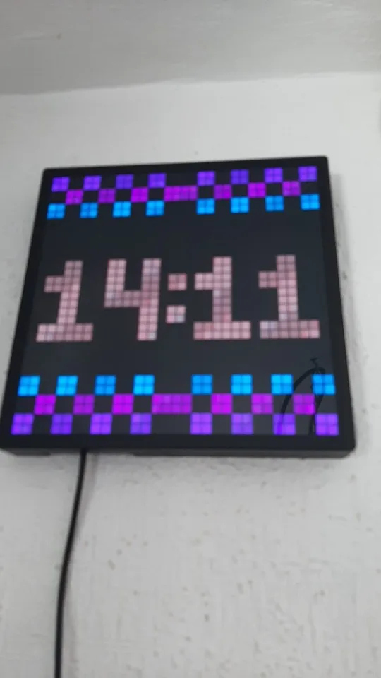 Smart LED Matrix Pixel Display RGB DIY Graffiti Bluetooth App Control Art Display For Gaming Room Decor Cool Animation Frame photo review