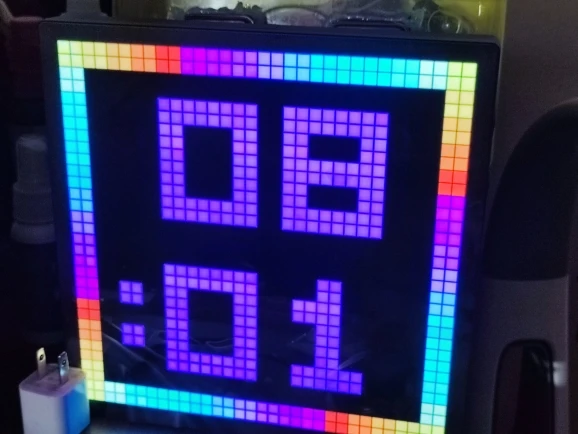 Smart LED Matrix Pixel Display RGB DIY Graffiti Bluetooth App Control Art Display For Gaming Room Decor Cool Animation Frame photo review