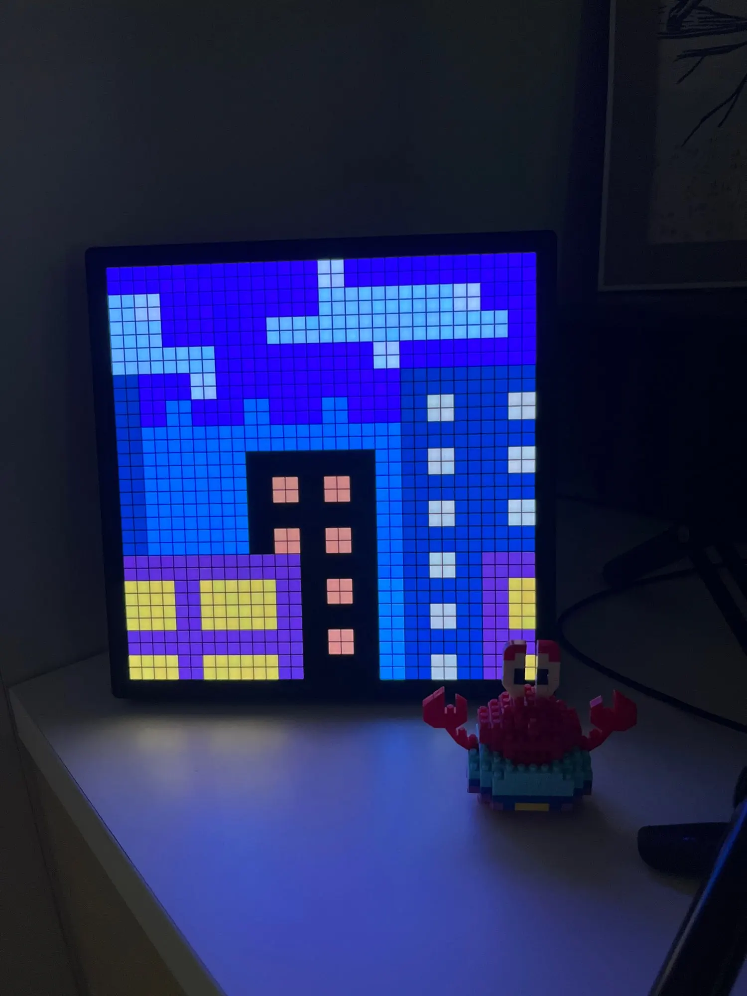 Smart LED Matrix Pixel Display RGB DIY Graffiti Bluetooth App Control Art Display For Gaming Room Decor Cool Animation Frame photo review