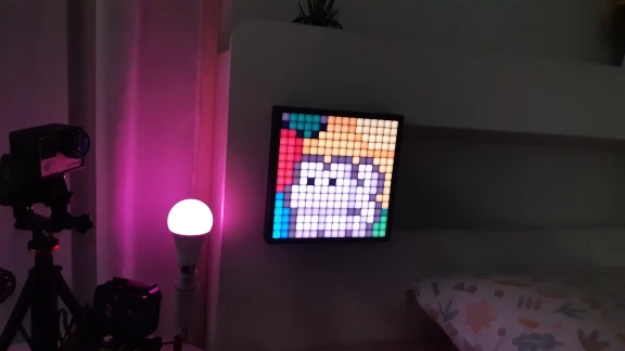 Smart LED Matrix Pixel Display RGB DIY Graffiti Bluetooth App Control Art Display For Gaming Room Decor Cool Animation Frame photo review