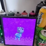 Smart LED Matrix Pixel Display RGB DIY Graffiti Bluetooth App Control Art Display For Gaming Room Decor Cool Animation Frame photo review