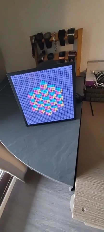 Smart LED Matrix Pixel Display RGB DIY Graffiti Bluetooth App Control Art Display For Gaming Room Decor Cool Animation Frame photo review